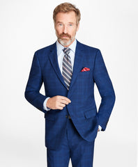 Brooks Brothers Men Madison Fit Saxxon™ Wool Plaid 1818 Suit