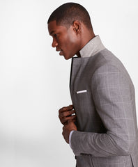 Brooks Brothers Men BrooksGate™ Regent-Fit Windowpane Wool Suit Jacket