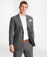 Brooks Brothers Men BrooksGate™ Milano-Fit Windowpane Wool Suit Jacket