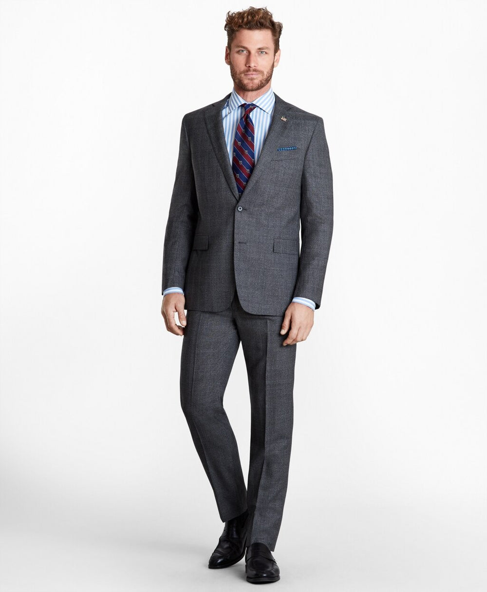 Brooks Brothers Men Regent Fit Glen Plaid 1818 Suit