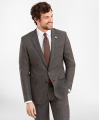Brooks Brothers Men Regent Fit Two-Button Grey Black 1818 Suit