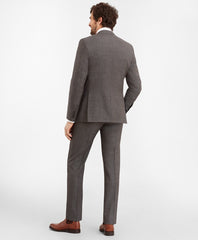 Brooks Brothers Men Regent Fit Two-Button Grey Black 1818 Suit