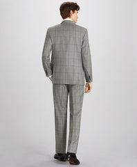 Brooks Brothers Men Milano Fit Three-Button Plaid 1818 Suit