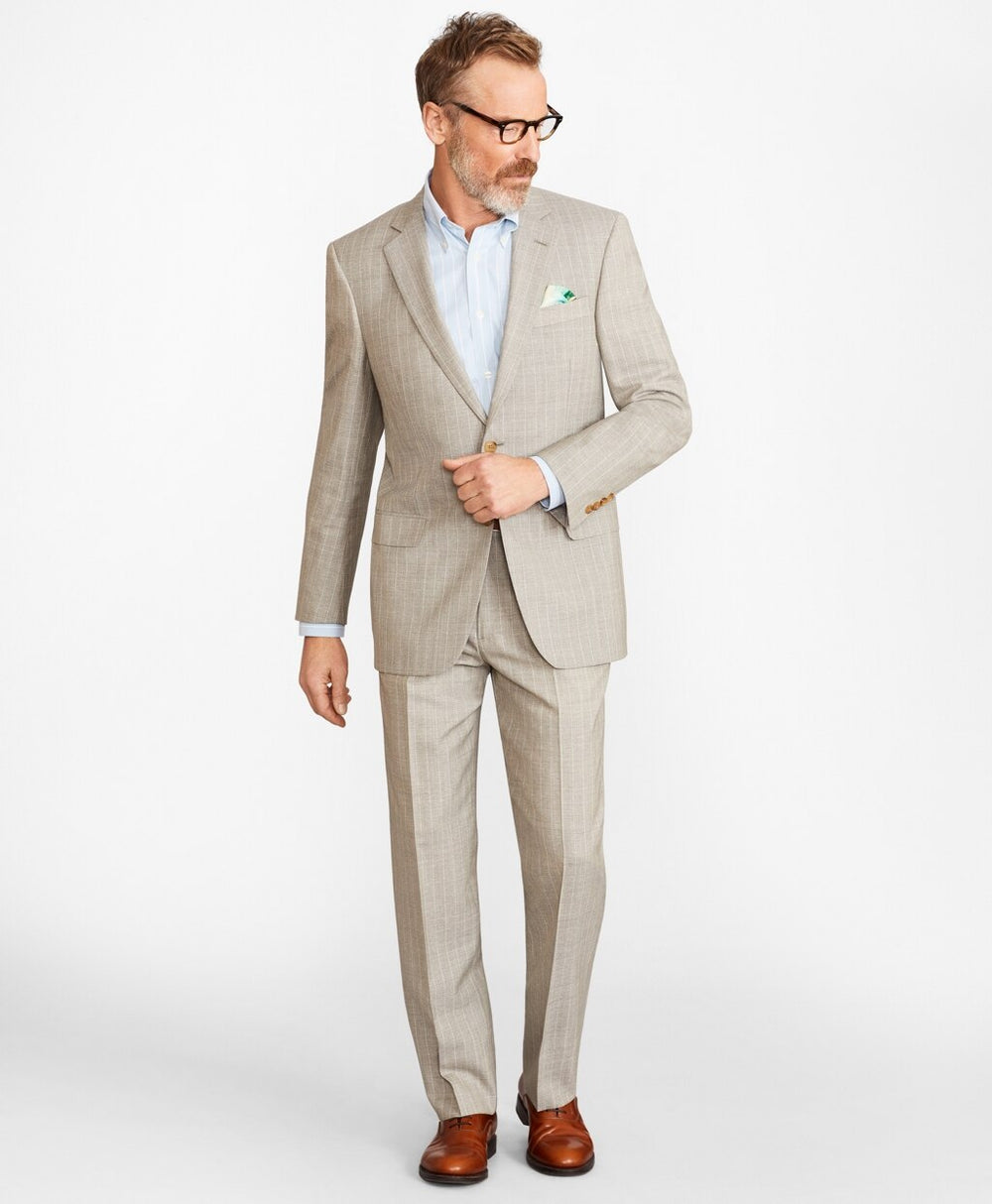 Brooks Brothers Men Madison Fit Stripe 1818 Suit
