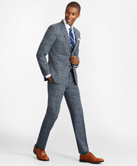 Brooks Brothers Men Milano Fit Combo Check 1818 Suit