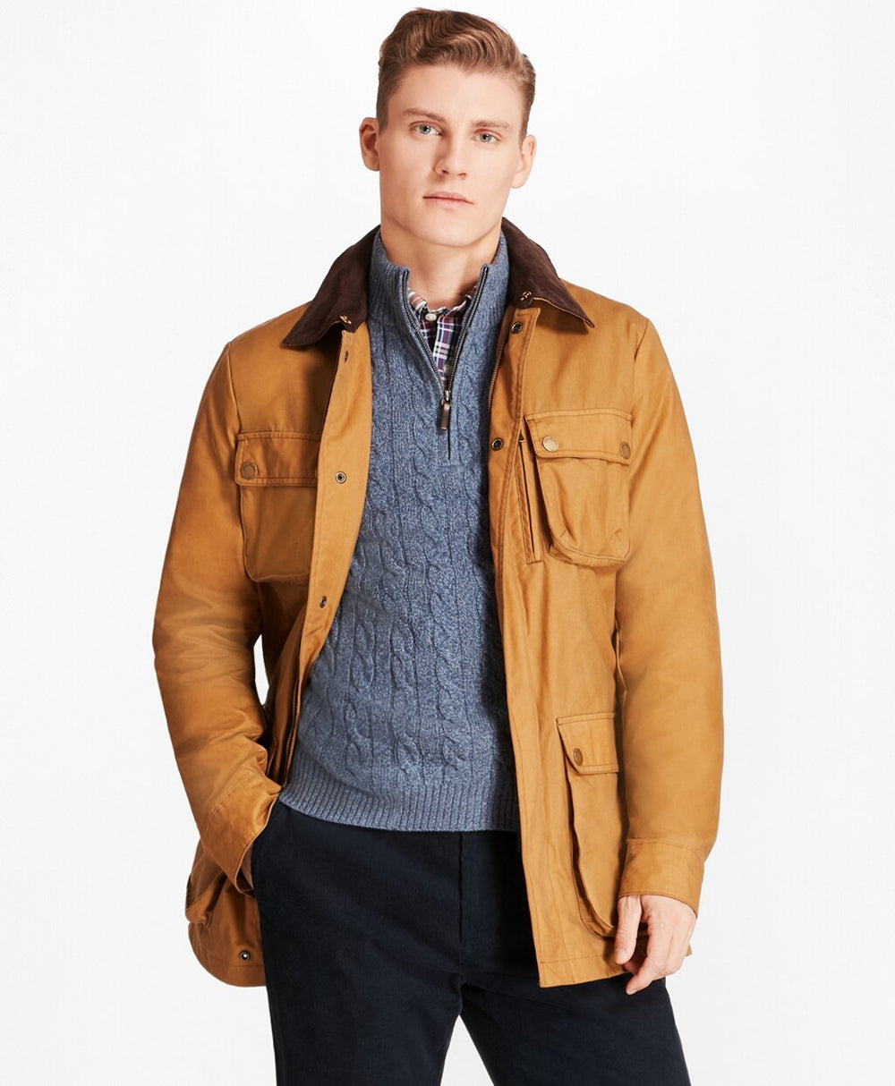 Brooks Brothers Men Waxed Field Jacket