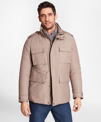 Brooks Brothers Men Water-Repellent Tech Twill Field Jacket