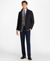 Brooks Brothers Men Water-Repellent Stretch Hybrid Jacket