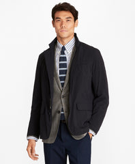 Brooks Brothers Men Water-Repellent Stretch Hybrid Jacket