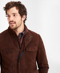 Brooks Brothers Men Suede Field Jacket