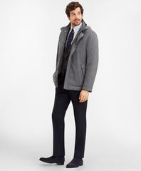 Brooks Brothers Men Wool Hooded Jacket