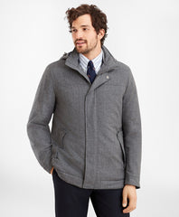Brooks Brothers Men Wool Hooded Jacket