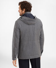 Brooks Brothers Men Wool Hooded Jacket