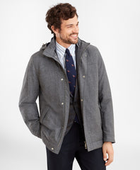 Brooks Brothers Men Wool Hooded Jacket