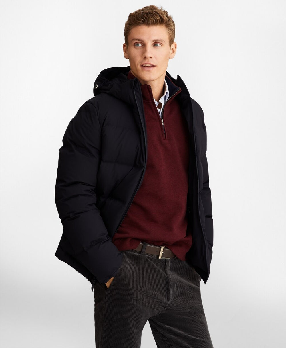 Brooks Brothers Men Quilted Down Puffer Coat
