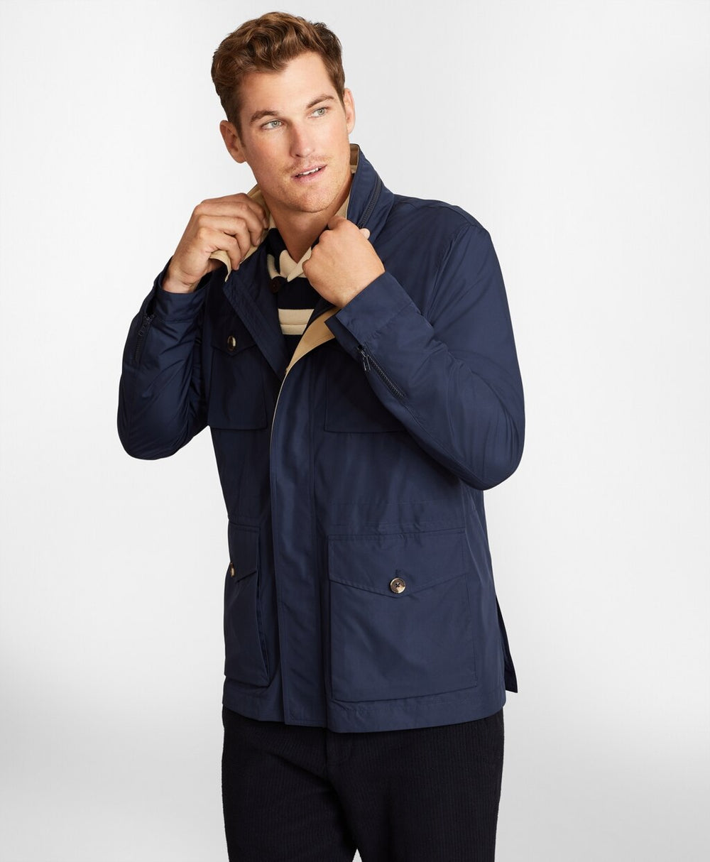 Brooks Brothers Men Water-Repellent Packable Field Jacket