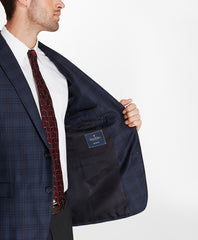 Brooks Brothers Men Regent Fit Blue Plaid with Deco Sport Coat