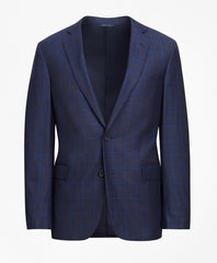Brooks Brothers Men Regent Fit Navy Plaid Sport Coat
