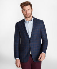 Brooks Brothers Men Regent Fit Multi-Plaid Sport Coat