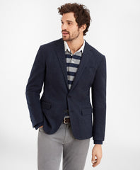 Brooks Brothers Men Regent Fit Two-Button Herringbone Knit Sport Coat