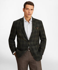 Brooks Brothers Men Regent Fit Green Plaid Sport Coat