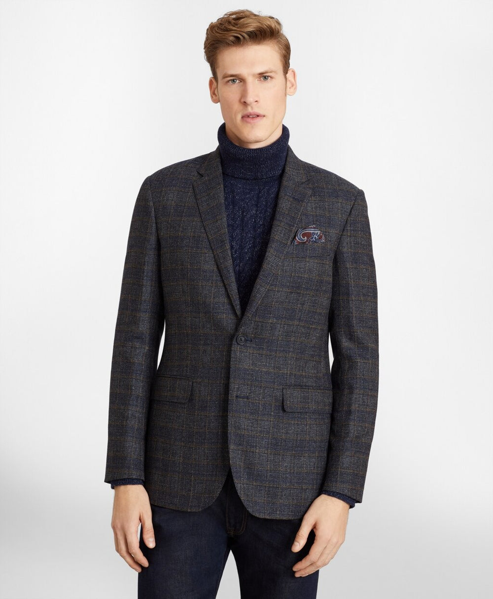 Brooks Brothers Men Milano Fit Check Sport Coat