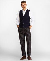 Brooks Brothers Men Five-Button Flannel Vest