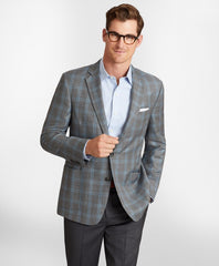 Brooks Brothers Men Regent Fit Three-Button Hopsack Sport Coat