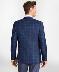 Brooks Brothers Men Regent Fit Hopsack Windowpane Sport Coat