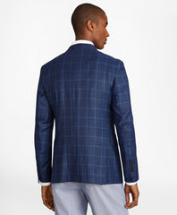 Brooks Brothers Men Milano Fit Hopsack Windowpane Sport Coat