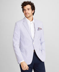Brooks Brothers Men Regent Fit Stripe Seersucker Sport Coat