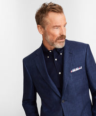 Brooks Brothers Men Madison Fit Linen Herringbone Sport Coat