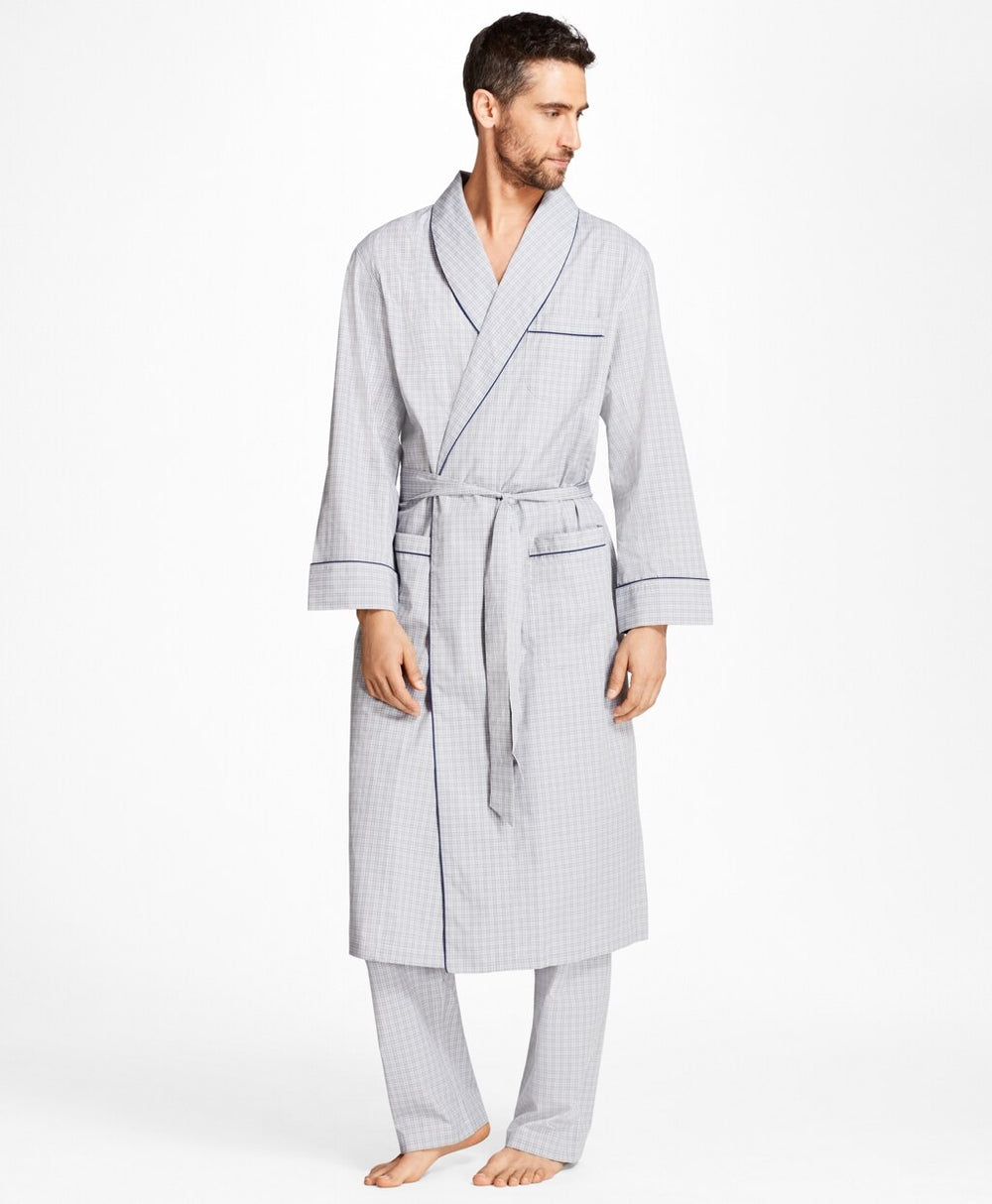 Brooks Brothers Men Plaid Robe