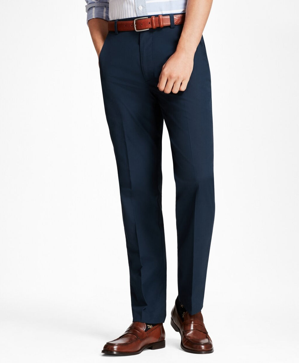 Brooks Brothers Men Clark Fit Supima® Cotton Poplin Pants