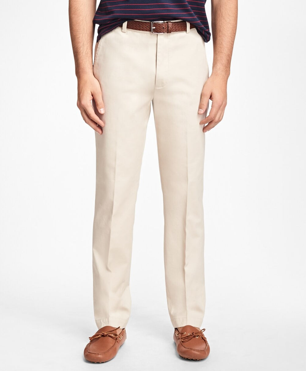 Brooks Brothers Men Clark Fit Piece-Dyed Supima® Cotton Stretch Chinos