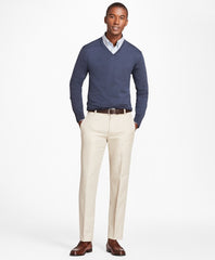 Brooks Brothers Men Milano Fit Linen and Cotton Chino Pants