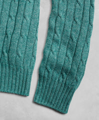 Brooks Brothers Men Golden Fleece® 3-D Knit Cable Crewneck Sweater