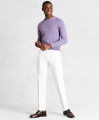 Brooks Brothers Men Golden Fleece® 3-D Knit Cotton-Cashmere-Silk Crewneck Sweater