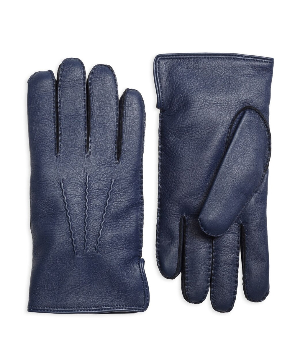 Brooks Brothers Men Deerskin Cashmere Lined Gloves
