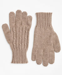 Brooks Brothers Men Cashmere Cable Gloves