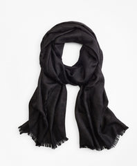 Brooks Brothers Men 200th Anniversary Silk-Cashmere Jacquard Scarf