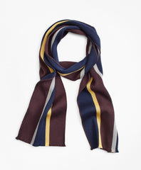 Brooks Brothers Men Rep Stripe Scarf