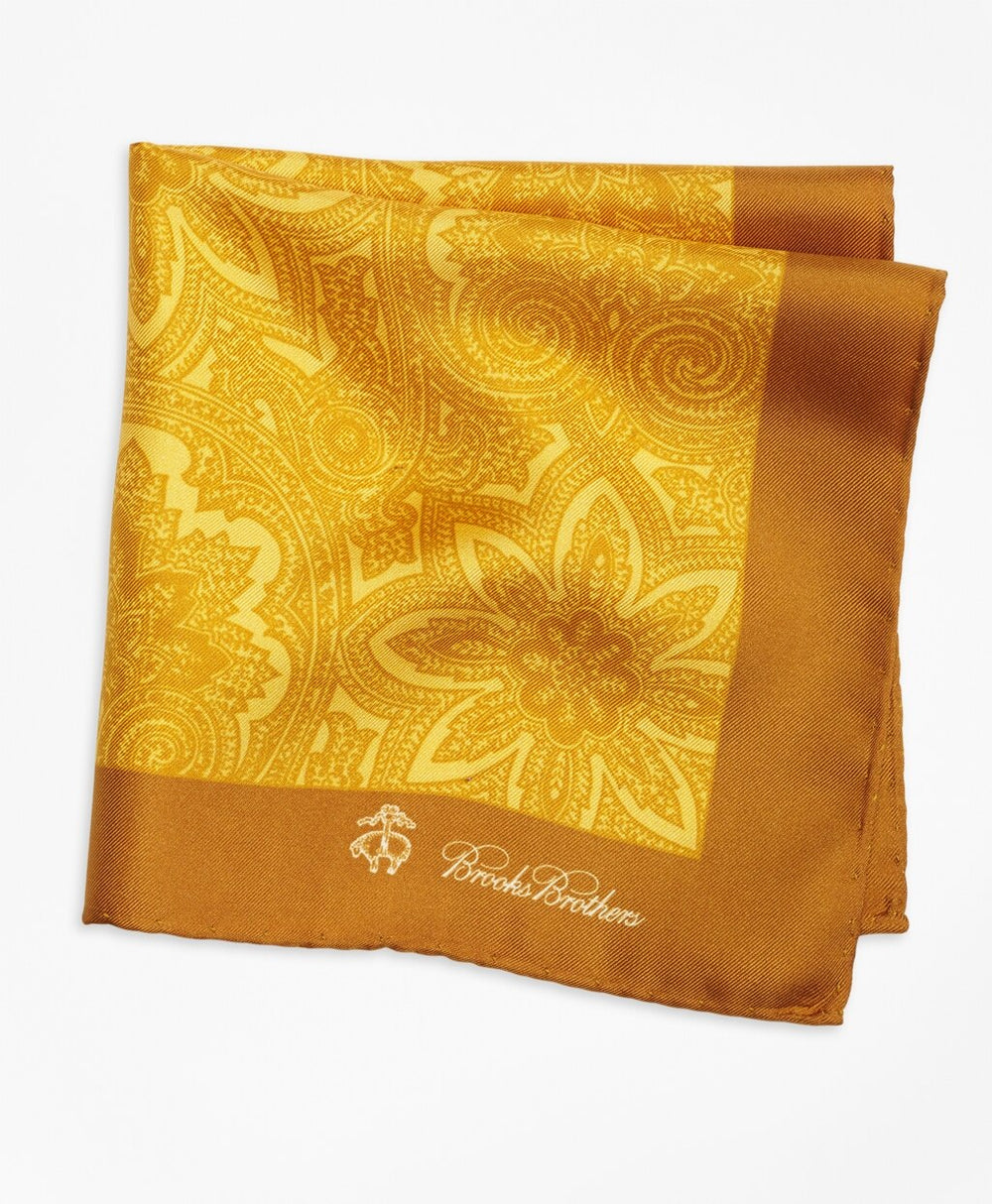 Brooks Brothers Men Paisley Pocket Square