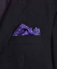 Brooks Brothers Men Tonal Medallion Pocket Square