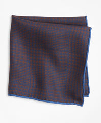 Brooks Brothers Men Foulard Plaid Pocket Square