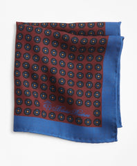 Brooks Brothers Men Foulard Plaid Pocket Square