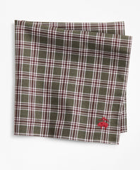 Brooks Brothers Men Check Pocket Square