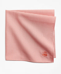 Brooks Brothers Men Gingham Pocket Square