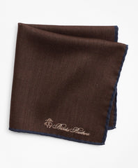 Brooks Brothers Men Herringbone Pocket Square