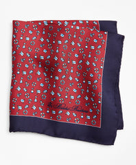 Brooks Brothers Men Nautical Motif Pocket Square